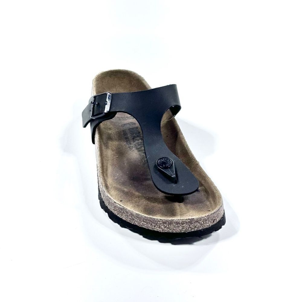 JUST ONE Birkenstock Black Thong Sandal